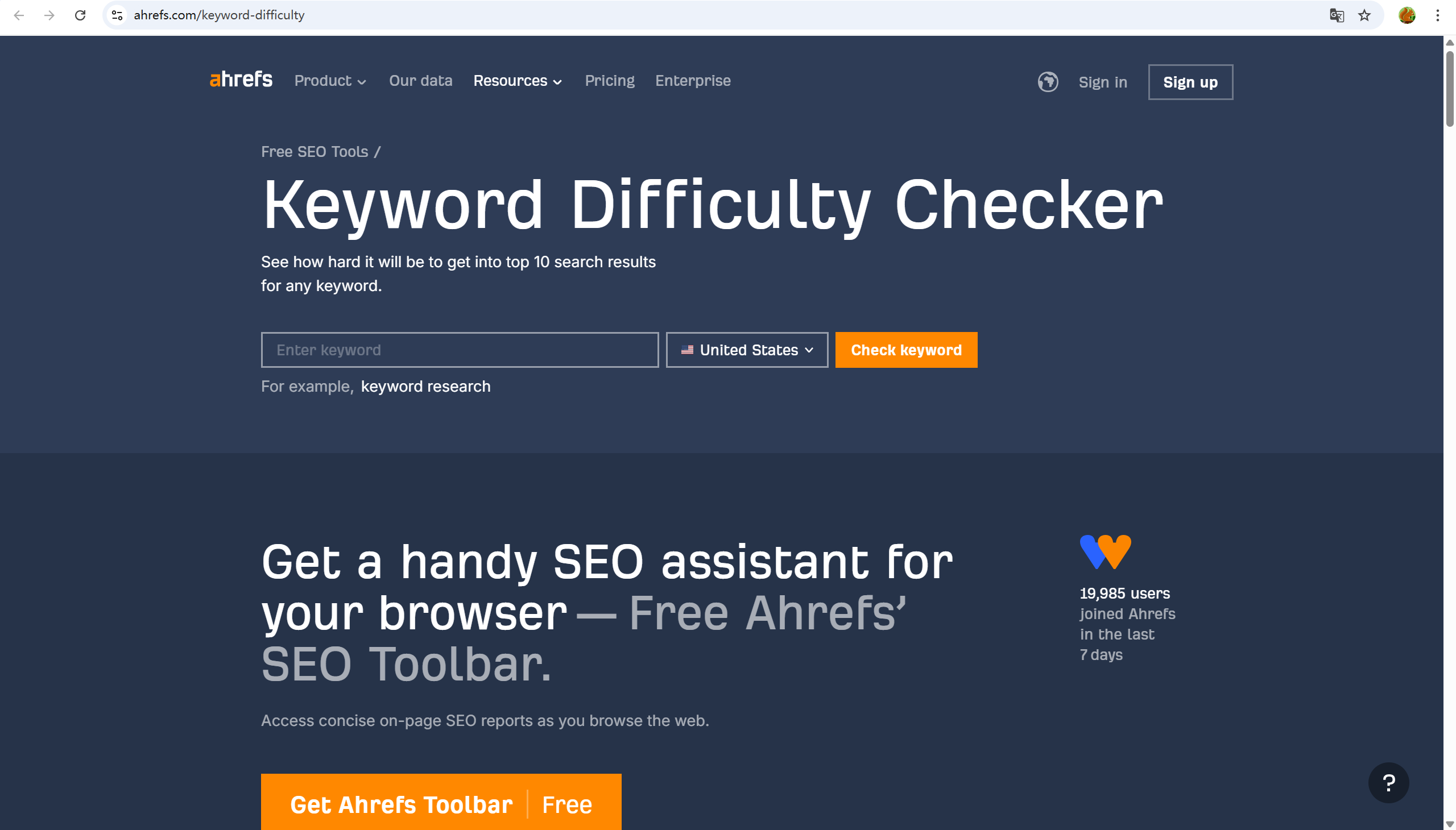 Keyword Difficulty Checker 图片